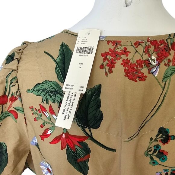 Anthropologie The Somerset Maxi Dress, Short Sleeve, Smocked, Tiered, Floral, S - Picture 4 of 10